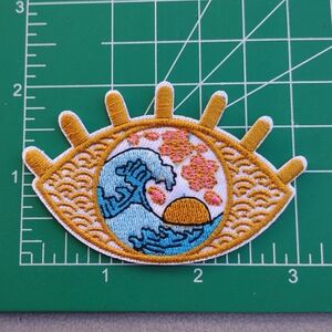 2/$10 Eye Wave Embroidered Patch
